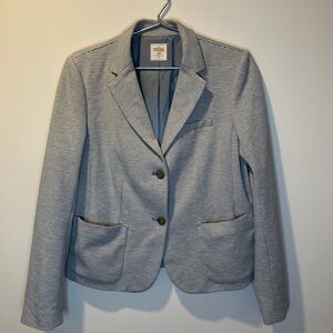 GAP Light Blue & White Striped Blazer